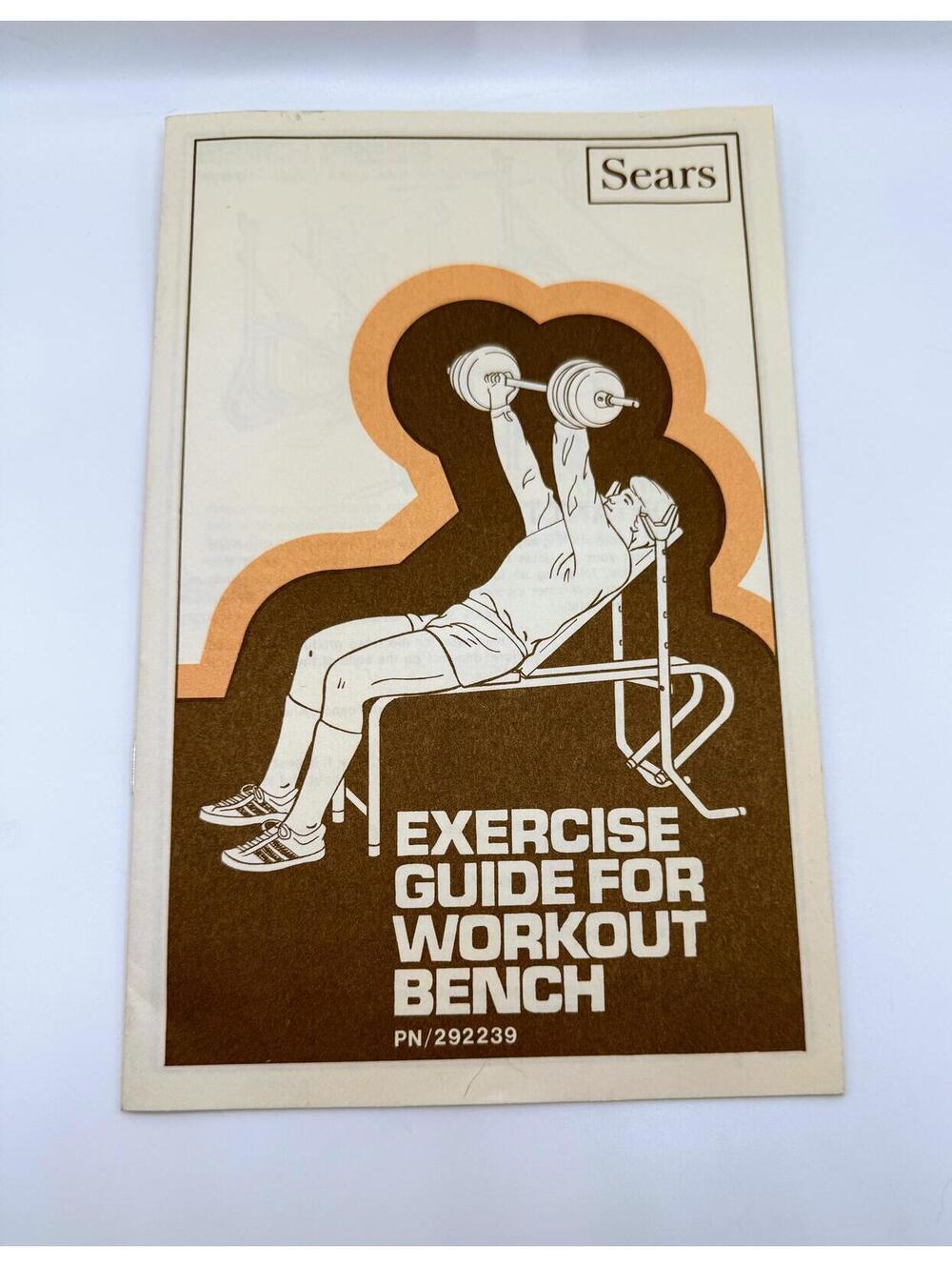 Vintage Sears Exercise Guide for Workout Bench Manual Booklet PN 292239